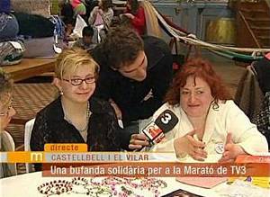 Maria Jose Sanjuan y su hija Felisa Ferrer, entrevistadas por el periodista Pol Marsà
