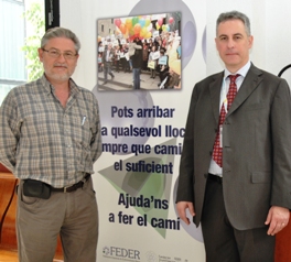 Francesc Valenzuela y el presidente de la SCBP